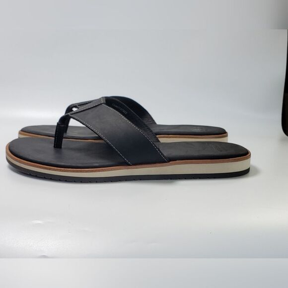 Warfield & Grand Men's Leather Sandals Flip flops Size 9 - Picture 3 of 10